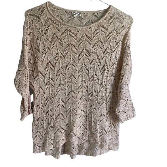 Kirra High Low Beige Pullover Sweater XS - Picture 4 of 9